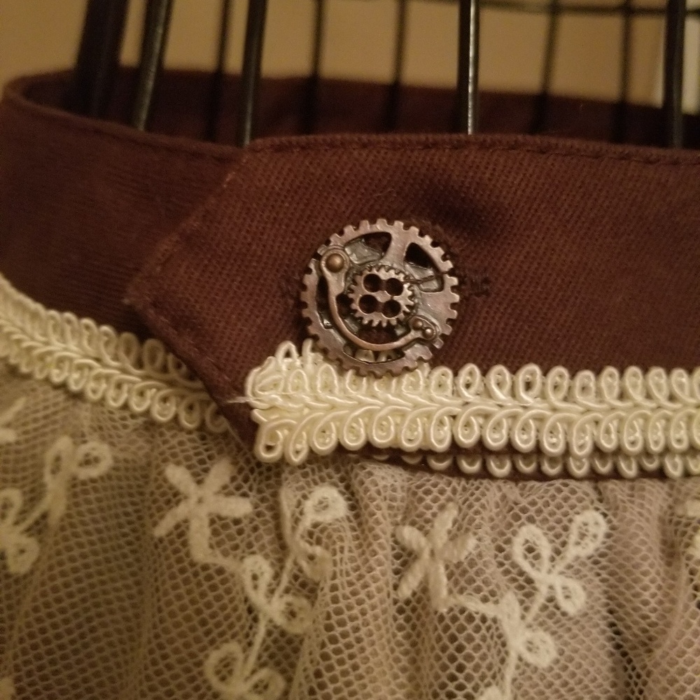 Steampunk Victorian Gothic Long Skirt Haolin - Picture 6 of 8